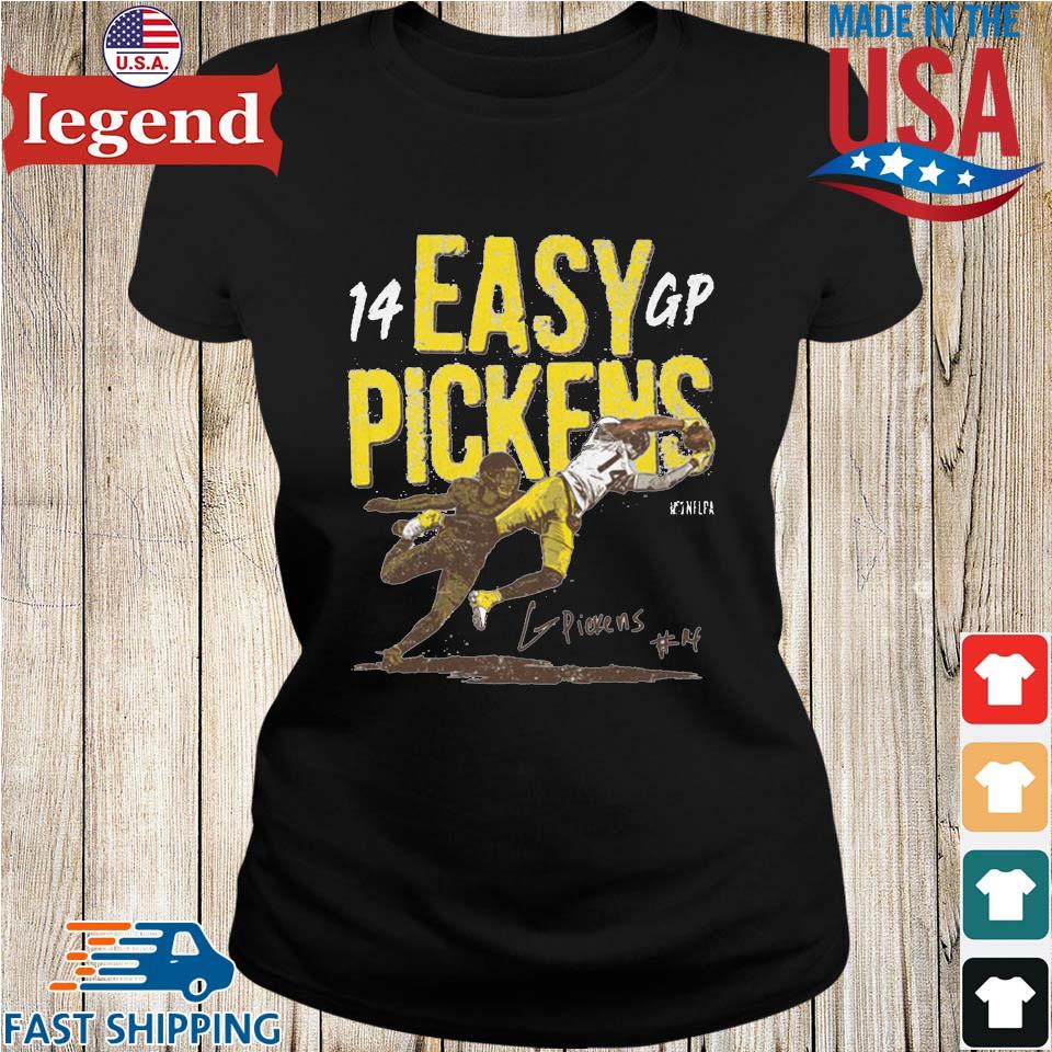 George Pickens Pittsburgh Easy Pickens 14 Gp Signature 2023 T-shirt,Sweater,  Hoodie, And Long Sleeved, Ladies, Tank Top