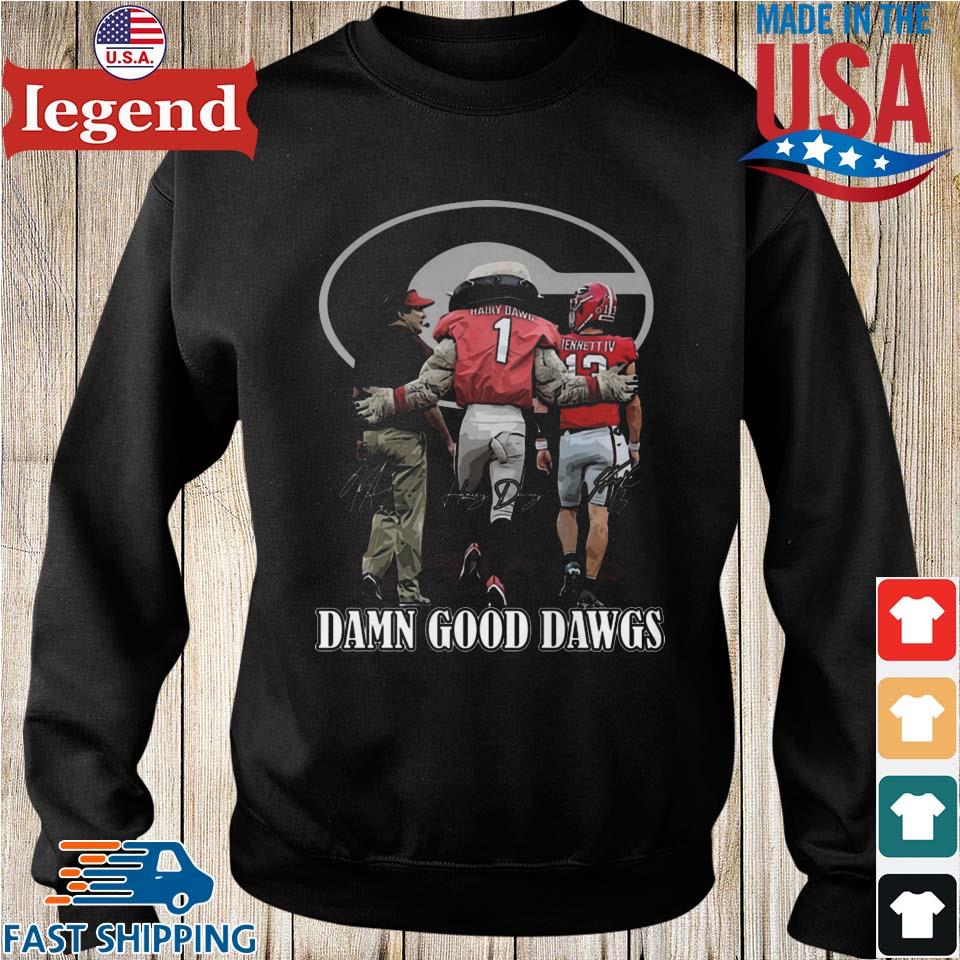 Georgia Bulldogs Hairy Dawg And Hugh Signature Shirt, hoodie, sweater, long  sleeve and tank top