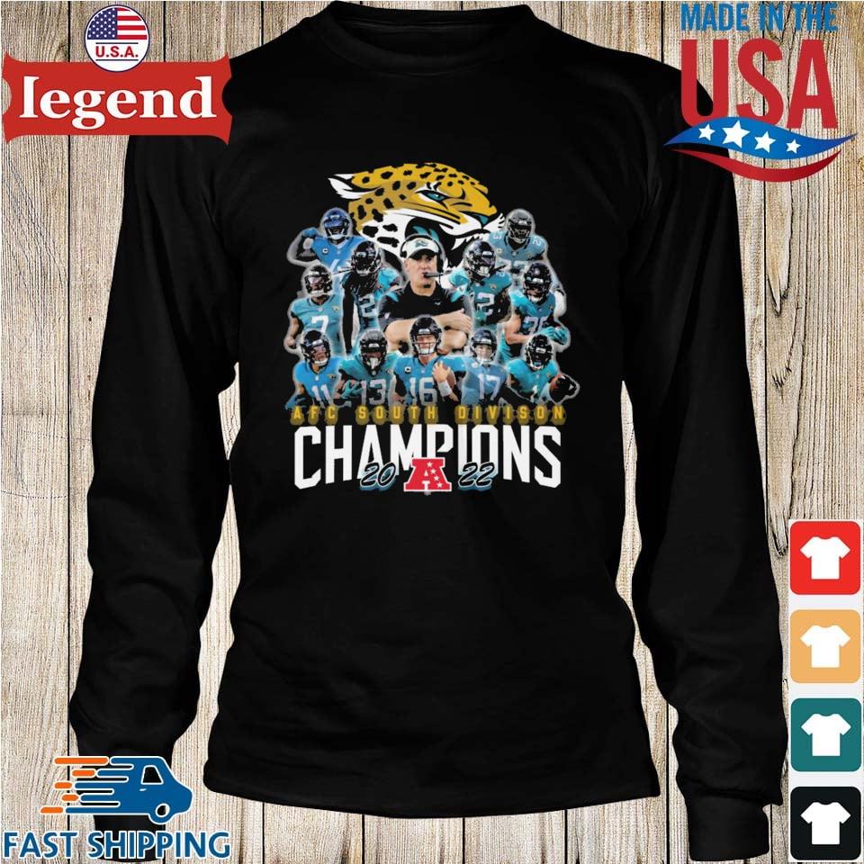 Jacksonville Jaguars Team Football 2022 Afc South Division Champions T-shirt,Sweater,  Hoodie, And Long Sleeved, Ladies, Tank Top