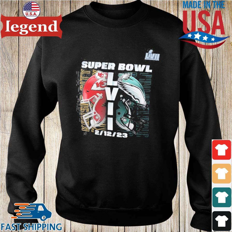 Philadelphia Eagles vs Kansas City Chiefs Super Bowl LVII 2023 matchup shirt,  hoodie, sweater, long sleeve and tank top