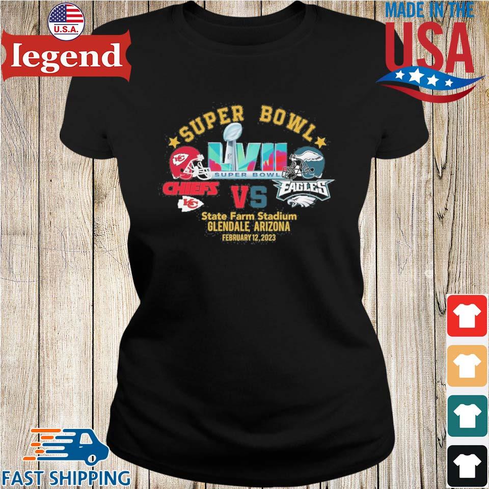 Official Super Bowl 2023 Philadelphia Eagles Vs Kansas City Chiefs  T-shirt,Sweater, Hoodie, And Long Sleeved, Ladies, Tank Top