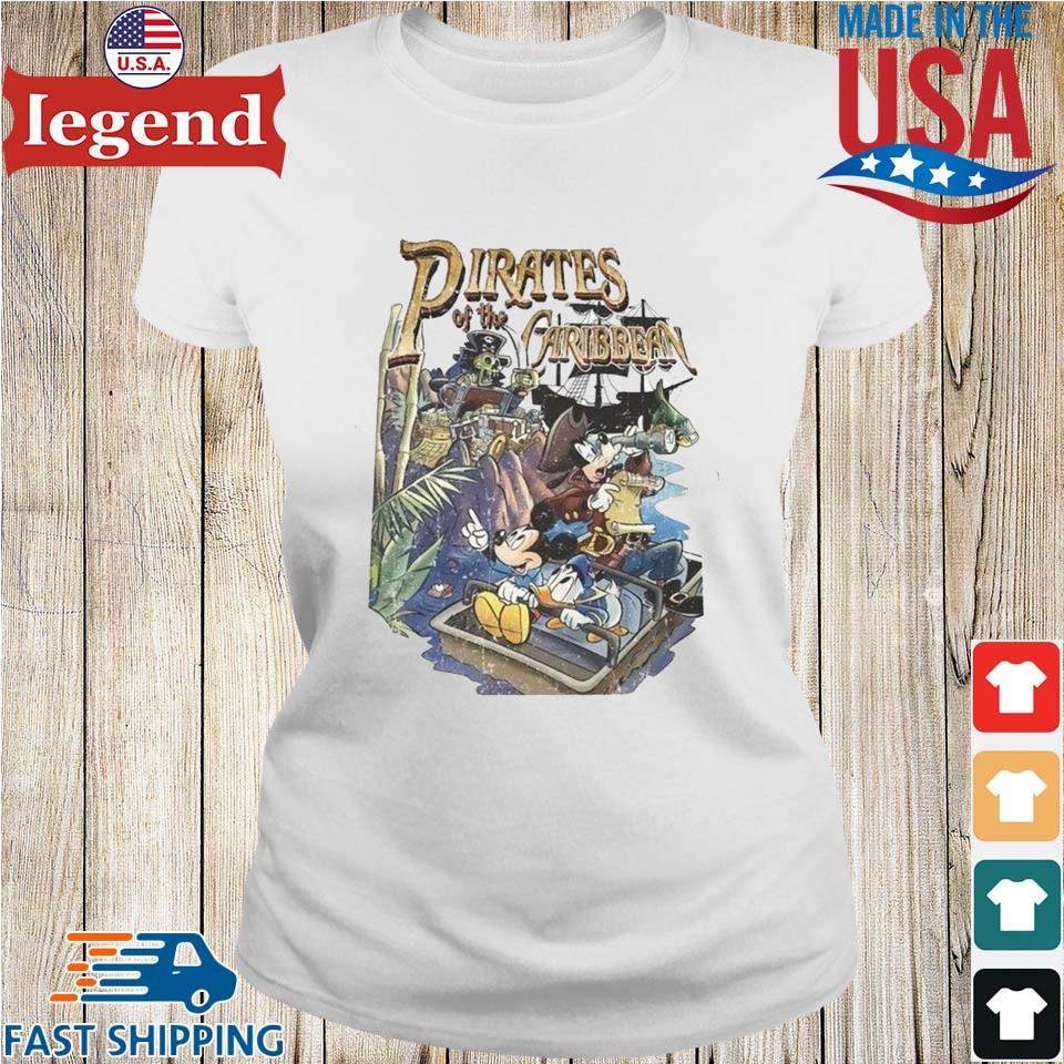 Vintage Pirates Of The Caribbean Shirt Mickey Pirates Shirt For