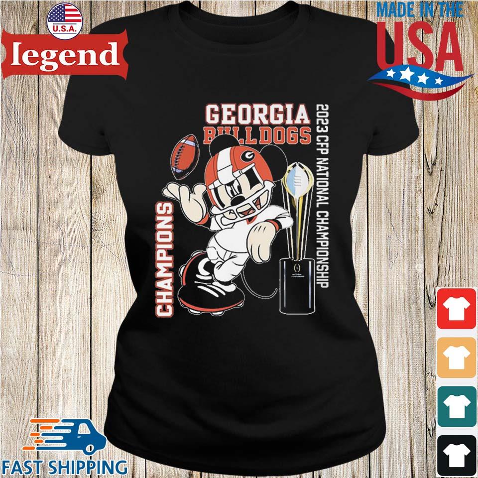 Mickey Mouse Georgia Bulldogs 2023 CFP National Championship Shirt