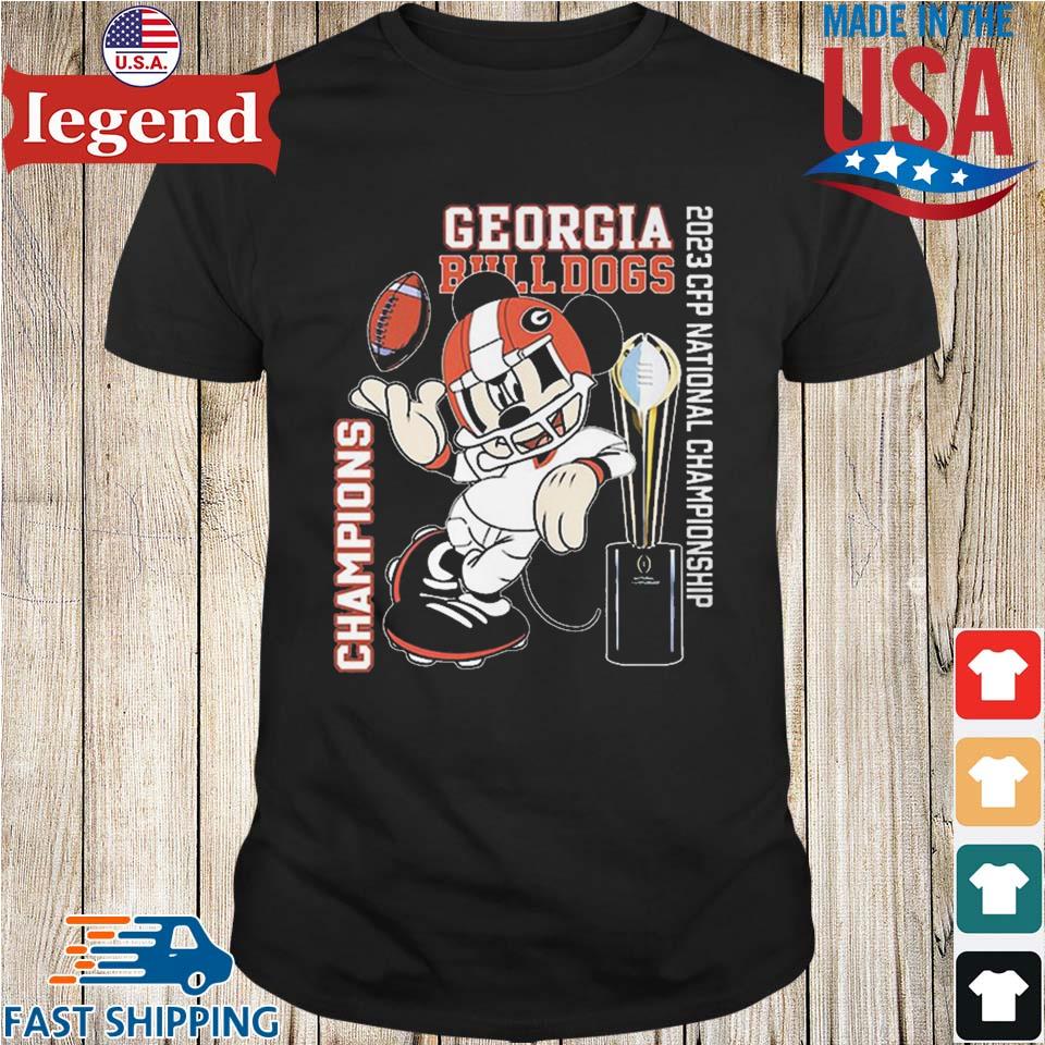 Mickey Mouse Georgia Bulldogs 2023 CFP National Championship Shirt