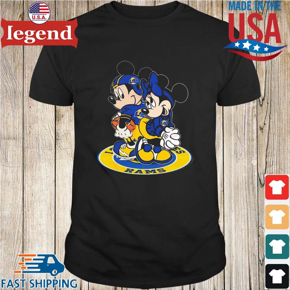 Nfl Los Angeles Rams Mickey And Minnie T-shirt,Sweater, Hoodie, And Long  Sleeved, Ladies, Tank Top