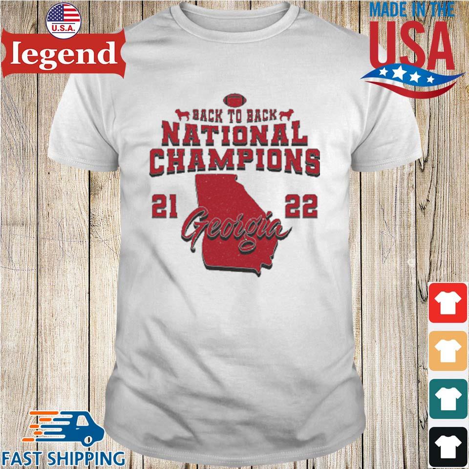 Georgia Bulldogs T-shirt - 2022 Back to Back National Champions