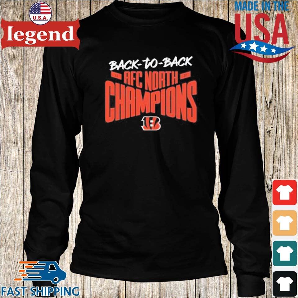 Cincinnati Bengals Back to Back AFC north champions shirt, hoodie