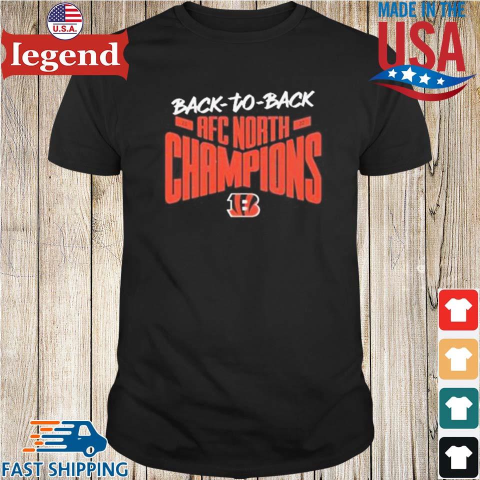 Cincinnati Bengals Back to Back AFC north champions shirt, hoodie