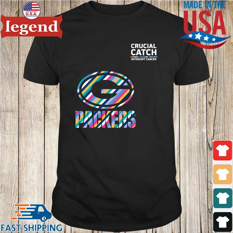 Green Bay Packers Crucial Catch Intercept Cancer Fight Like A Packers  T-shirt