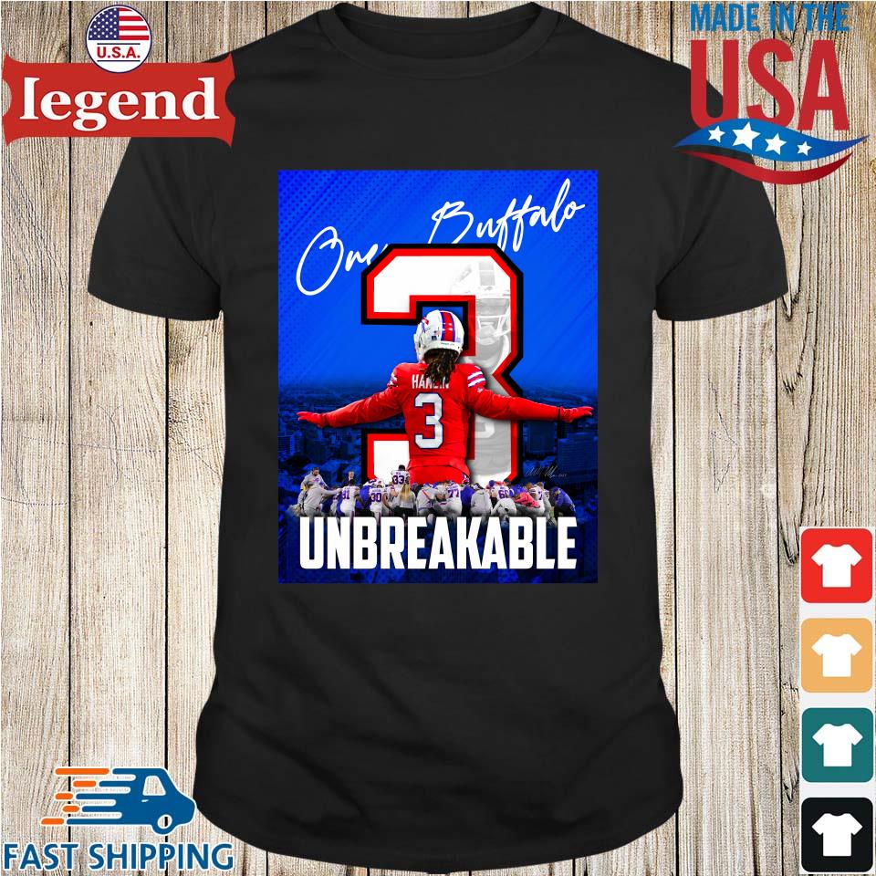 Damar Hamlin One Buffalo Bills Unbreakable 2023 Shirt