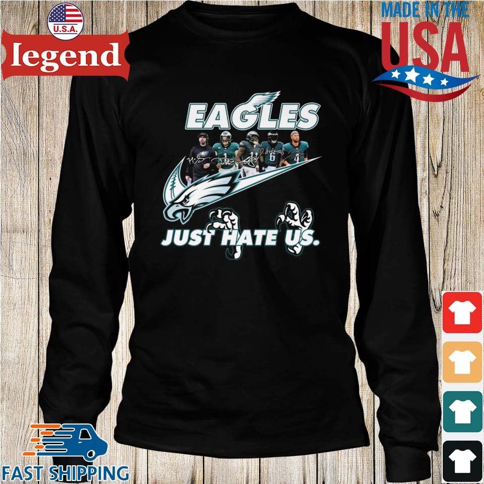 Philadelphia Eagles Just Hate Us Signatures T-shirt