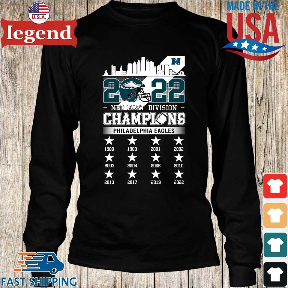 Top philadelphia eagles NFC east champions 2023 shirt, hoodie, sweater,  long sleeve and tank top