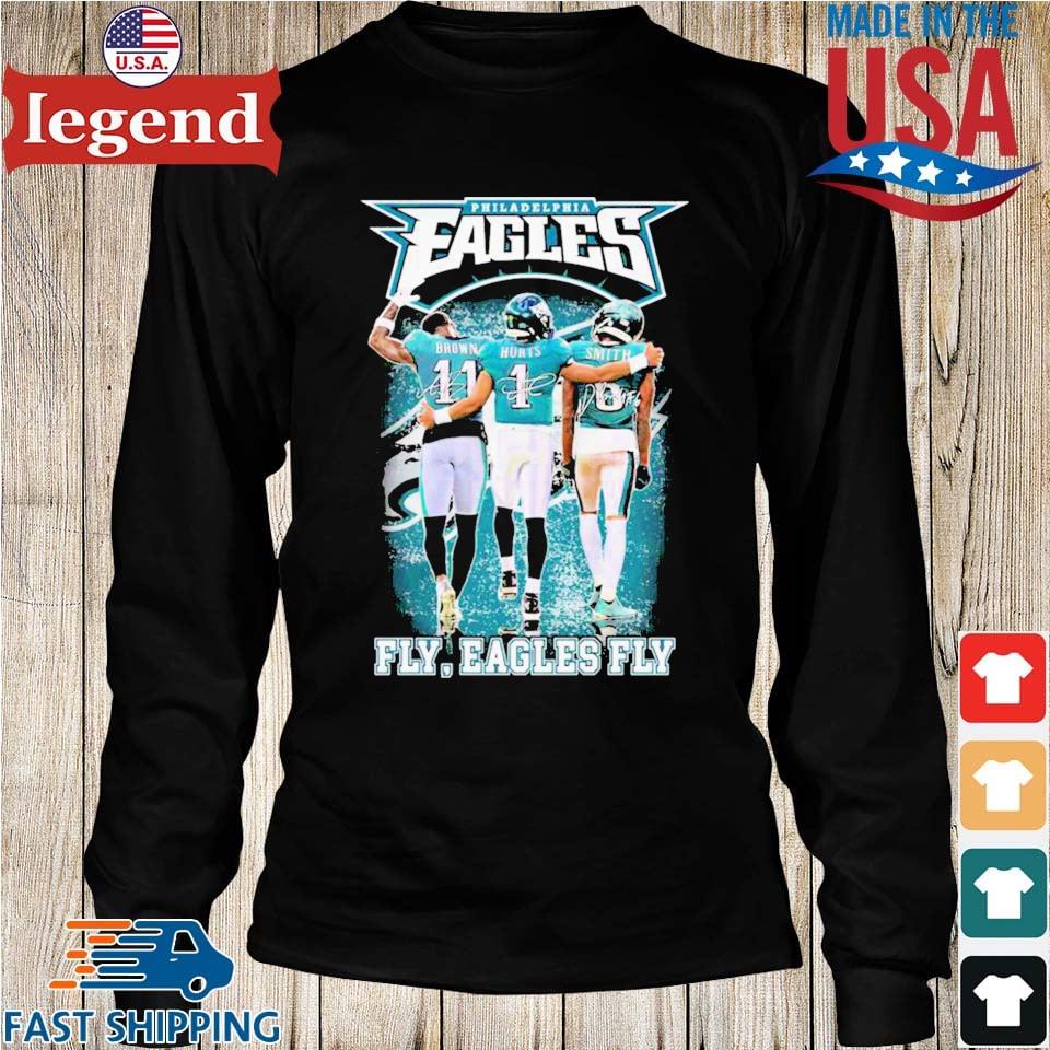 Philadelphia Eagles Mens Shirt, Hurts And Smith Fly Eagles Fly T