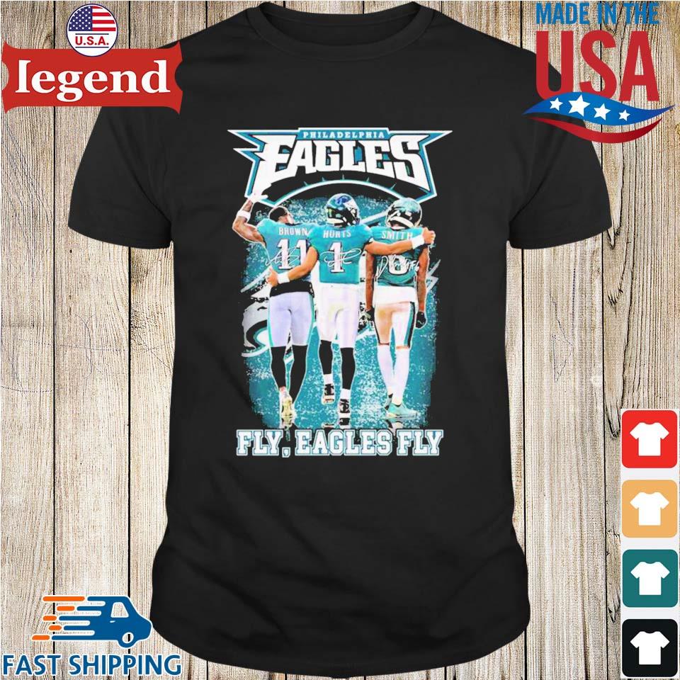 Philadelphia Eagles Mens Shirt, Hurts And Smith Fly Eagles Fly T