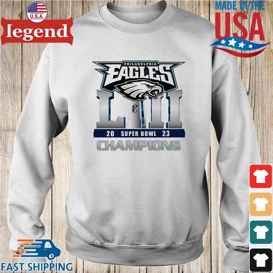 Philadelphia Eagles NFL Champions Super Bowl LVII 2023 T-shirt,Sweater,  Hoodie, And Long Sleeved, Ladies, Tank Top