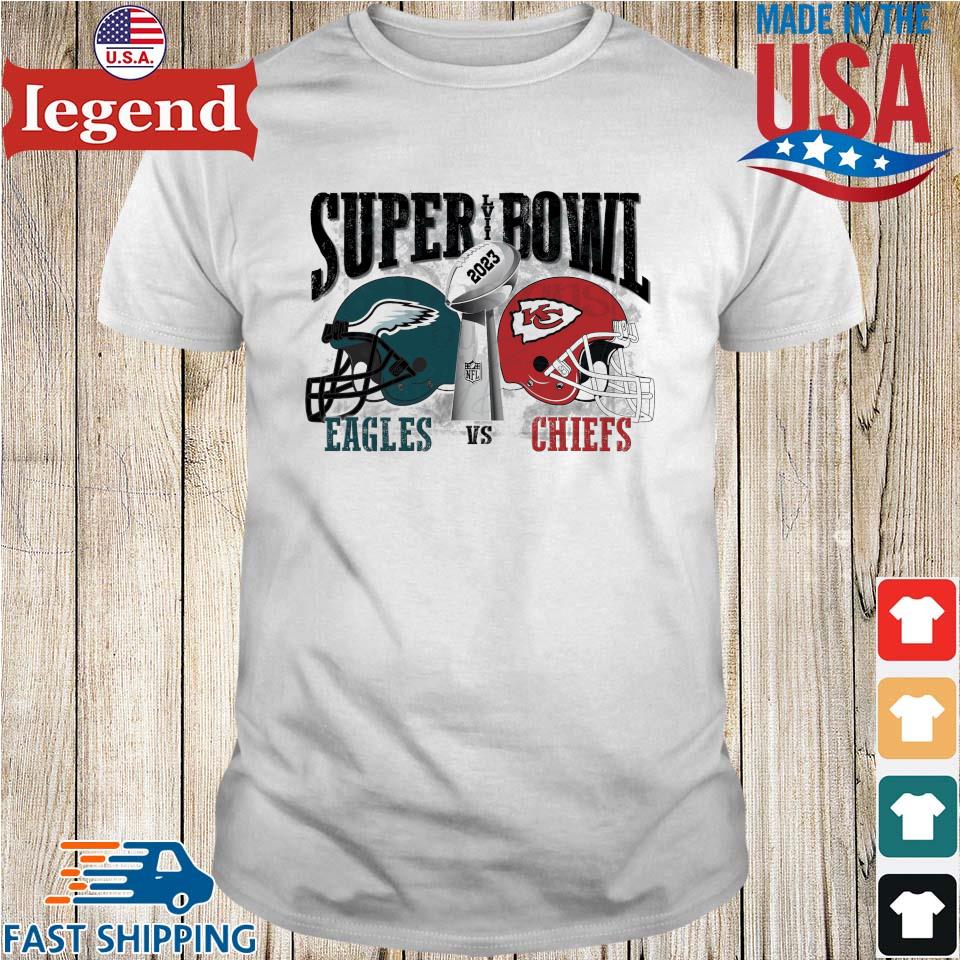 Philadelphia Eagles Vs Kansas City Chiefs 2023 LVII Super Bowl T-shirt,Sweater,  Hoodie, And Long Sleeved, Ladies, Tank Top