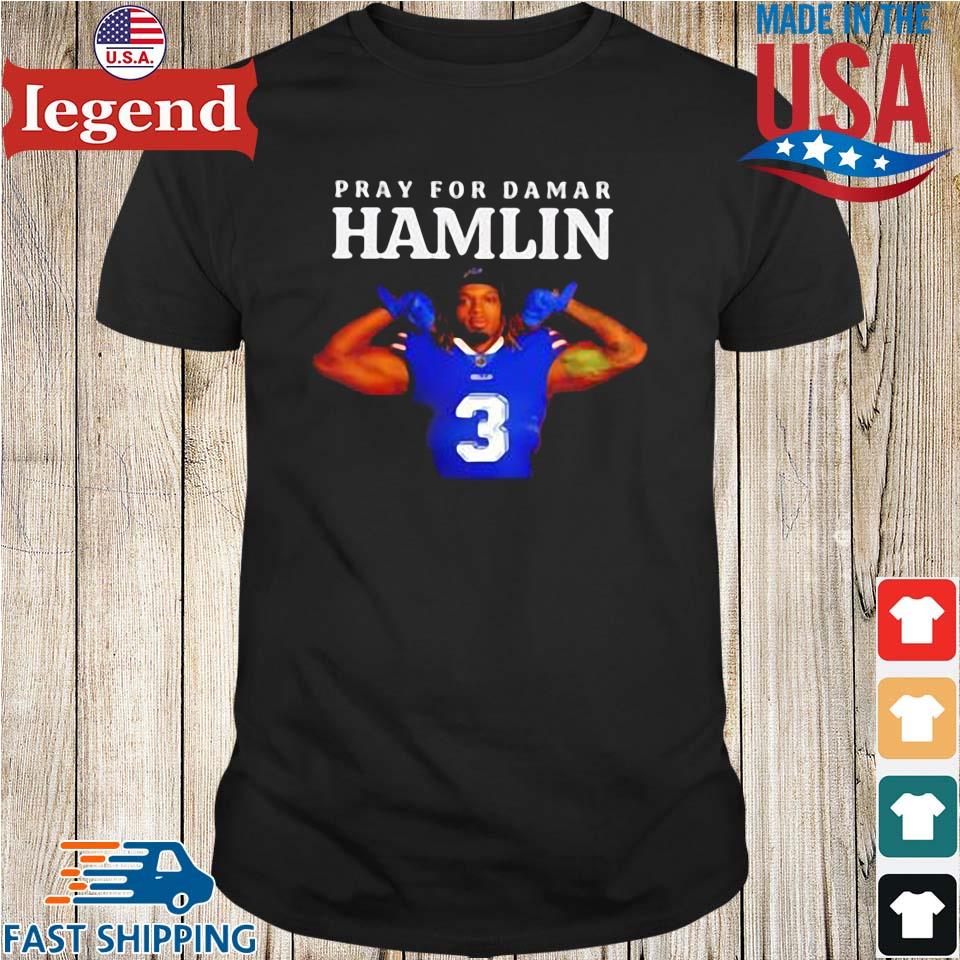 Pray For Damar Hamlin Buffalo Bills Shirt - High-Quality Printed Brand