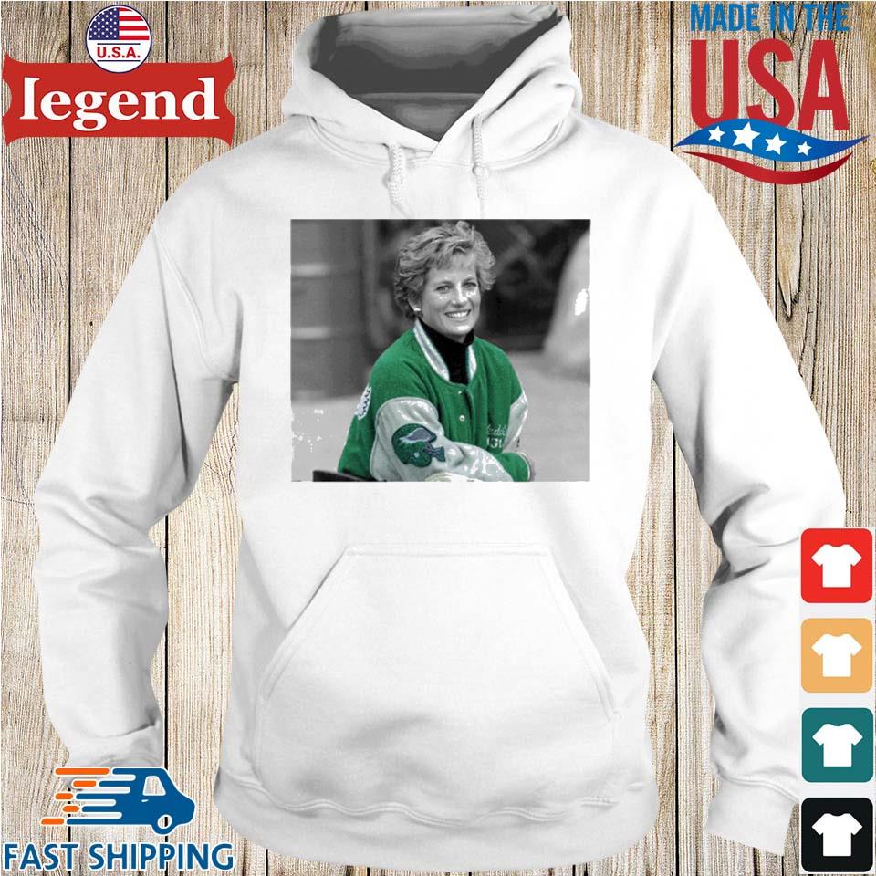 Princess Diana Wearing Philadelphia Eagles Coat T-shirt,Sweater, Hoodie,  And Long Sleeved, Ladies, Tank Top