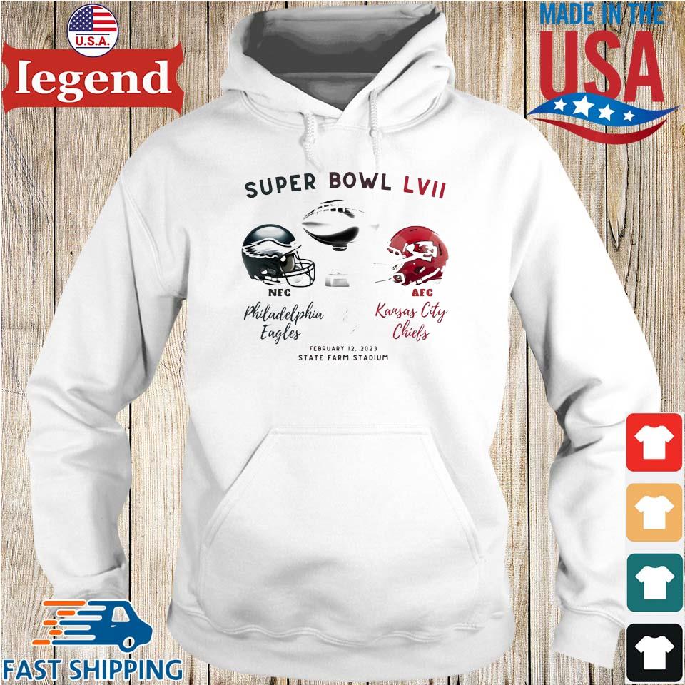 February 12 2023 Super Bowl Philadelphia Eagles vs Kansas City Chiefs  shirt, hoodie, sweater, long sleeve and tank top