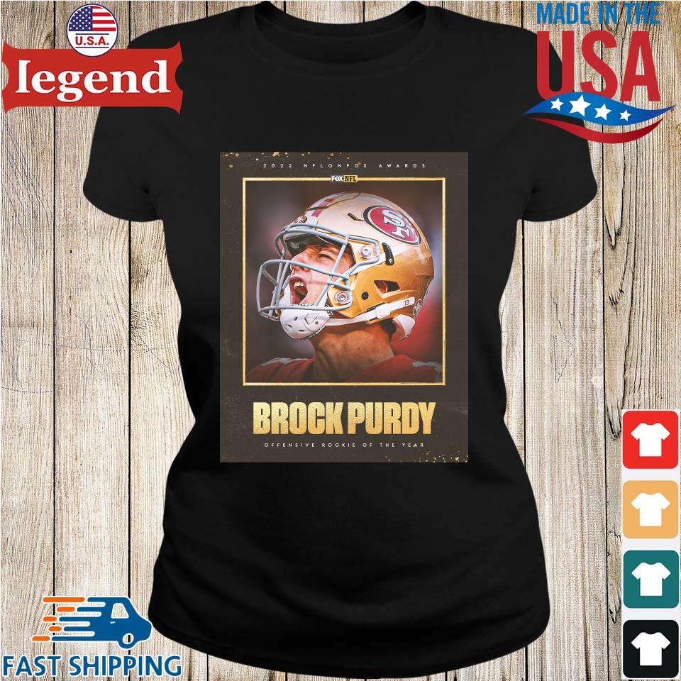 Original Brock Purdy 2022 Nfl On Fox Awards Offensive Rookie Of The Year  Mug, hoodie, sweater, long sleeve and tank top