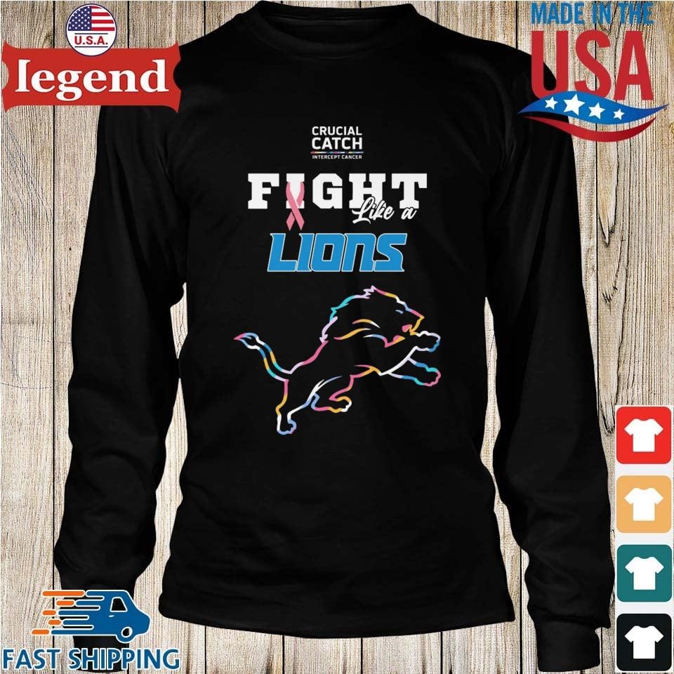 Crucial Catch Intercept Cancer Detroit Lions 2023 shirt, hoodie, sweater  and long sleeve