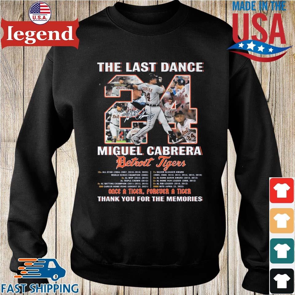 Official Miguel Cabrera 24 Detroit Tigers Home Run and 3000 Hits signature  shirt, hoodie, sweater, long sleeve and tank top