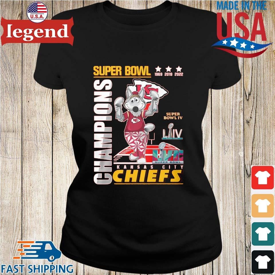 Super Bowl Kansas City Chiefs KC Wolf champions 1969 2019 2022 shirt, hoodie,  sweater and long sleeve