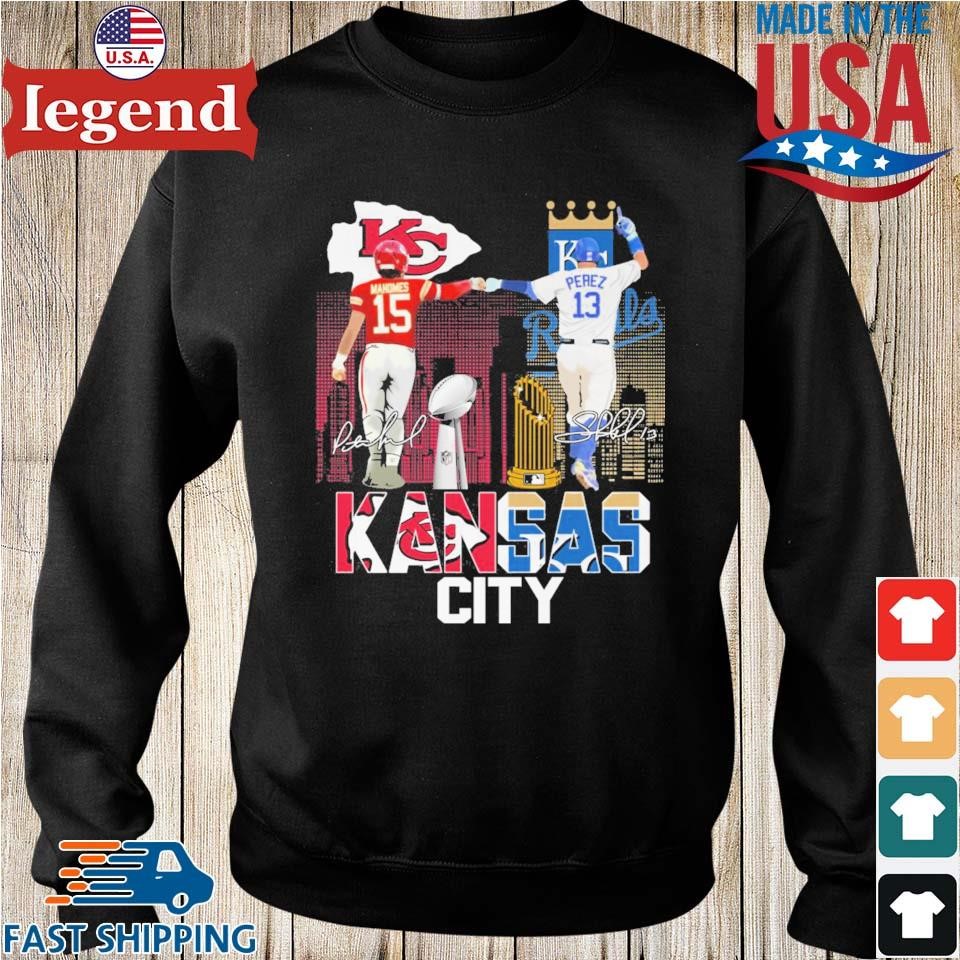 Kansas City Patrick Mahomes Salvador Perez signatures shirt, hoodie,  sweater, longsleeve and V-neck T-shirt