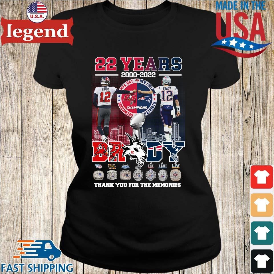 Tom Brady New England Patriots 2000 – Forever Thank You For The Memories T- Shirt,tank top, v-neck for men and women