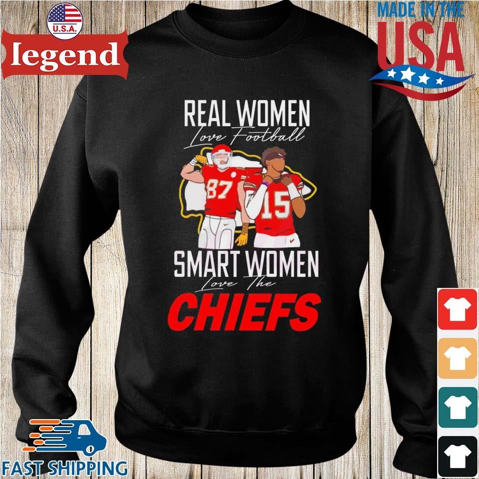 Travis Kelce Shirt Real Woman Love Football Smart Women Love The Chiefs  Gift - Personalized Gifts: Family, Sports, Occasions, Trending