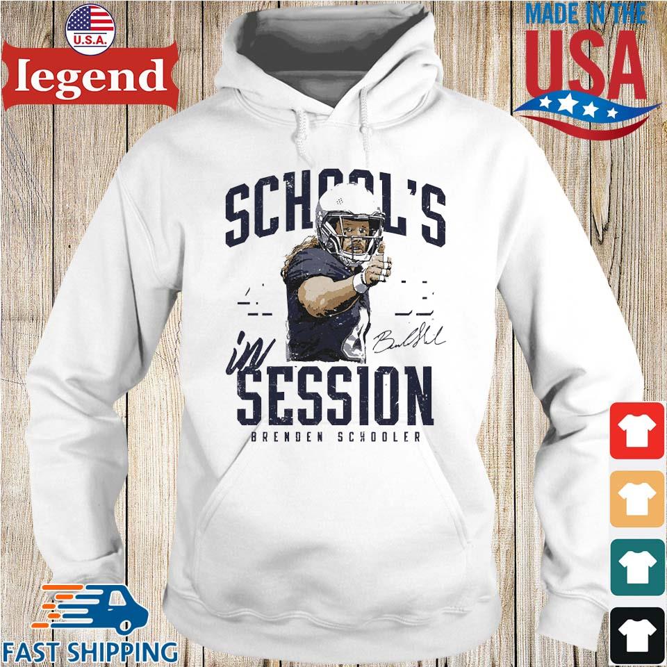 Brenden Schooler New England Patriots school's in session signature shirt,  hoodie, sweater, long sleeve and tank top