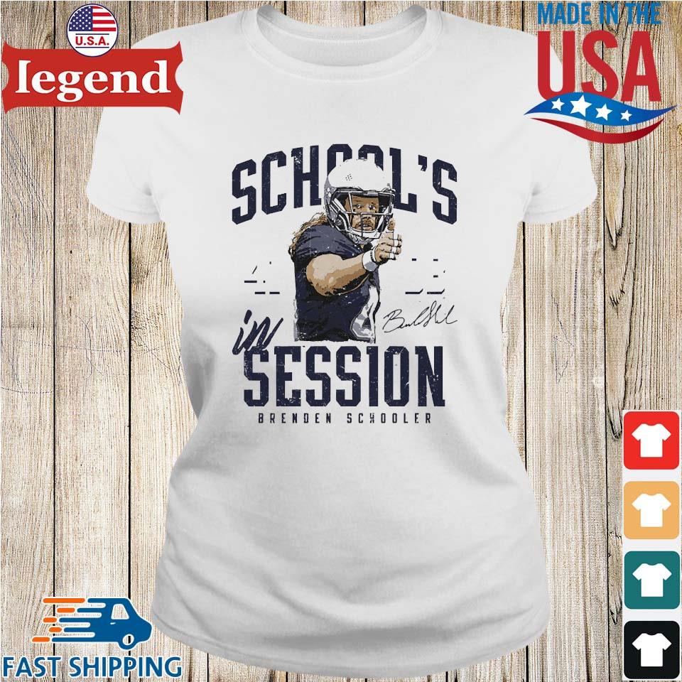 Brenden Schooler New England Patriots School's in session shirt