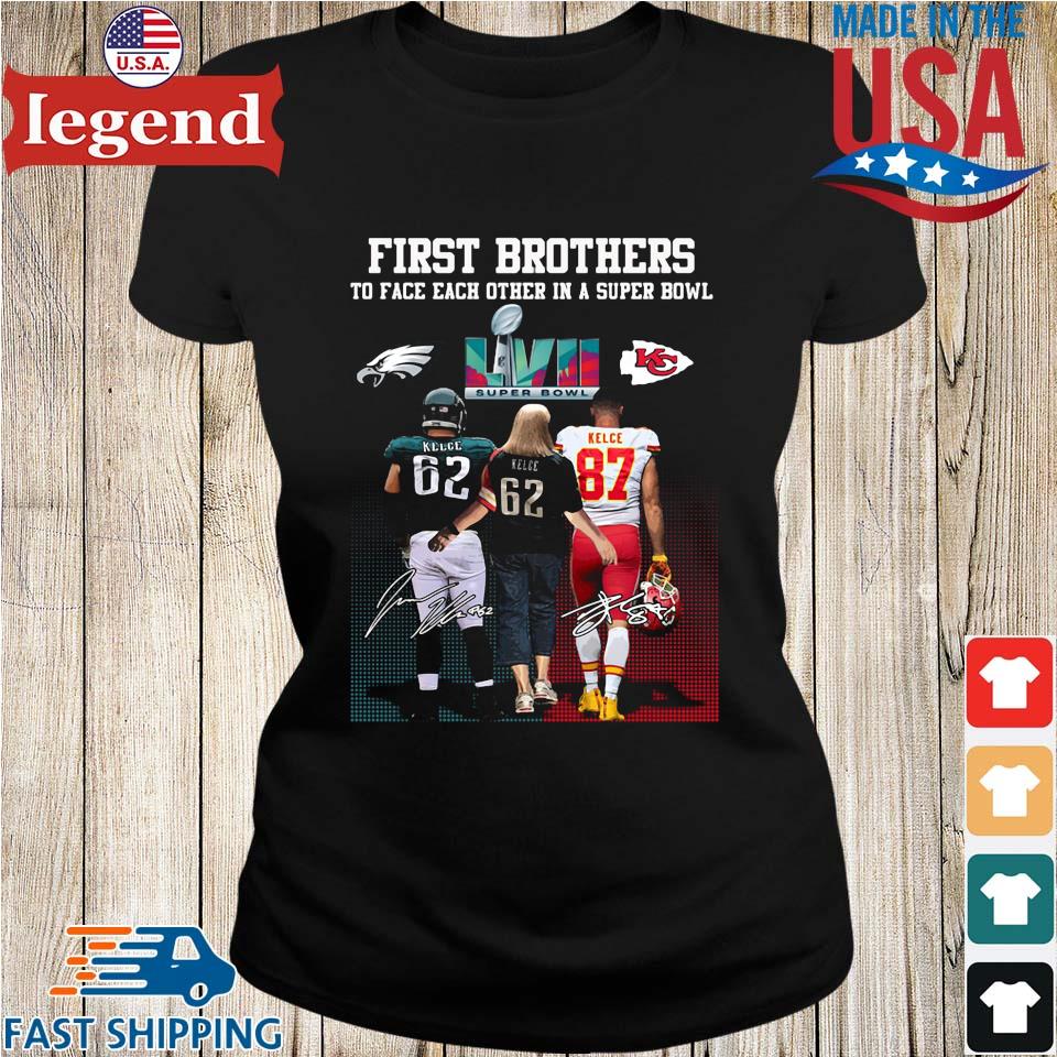 2023 First Brothers To Face Each Other In A Super Bowl Brothers Kelce  Signatures Shirt, hoodie, sweater, long sleeve and tank top