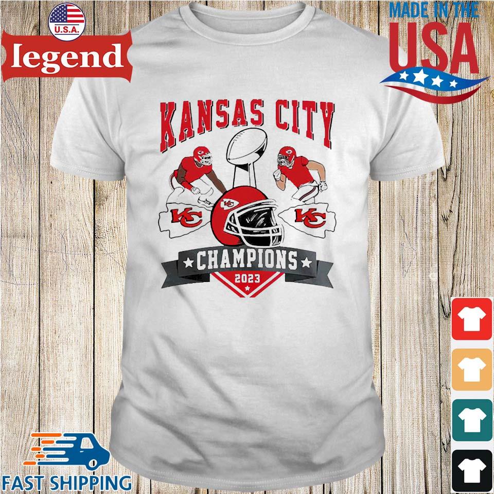 New Design Kansas City Chiefs Super Bowl LVII 2023 Champions Unisex Shirt -  T-shirts Low Price