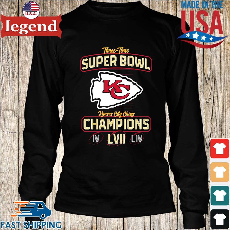 Kansas City Chiefs Super Bowl LVII Design Long Sleeve T-Shirt for