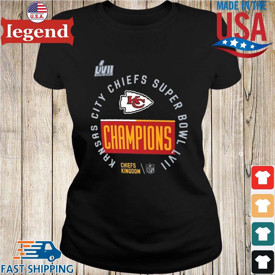 Official Kansas city Chiefs nike women's super bowl lvii champions locker  room trophy collection 2023 shirt, hoodie, sweater, long sleeve and tank top