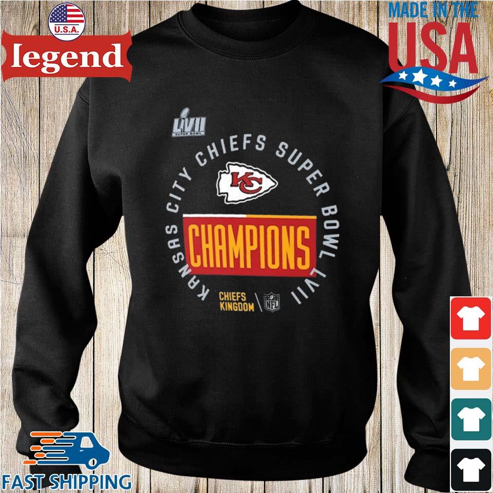 Kansas City Chiefs Super Bowl Lvii Champions Locker Room Trophy Collection  T-shirt