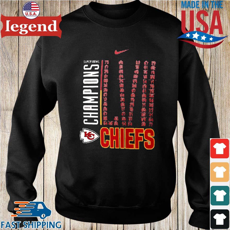 Nike Kansas City Chiefs Champions Super Bowl LVII Chiefs shirt, hoodie,  sweater, long sleeve and tank top