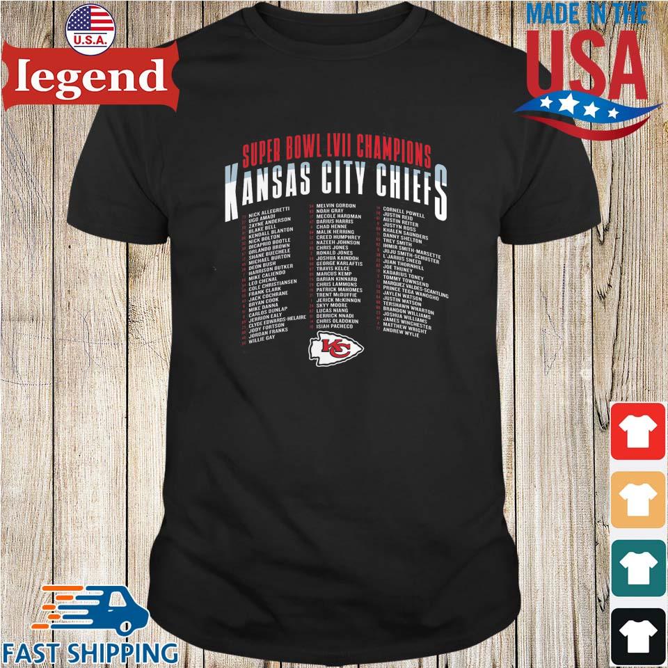 KC Chiefs Super Bowl LVII Champions 2023 T-shirt 