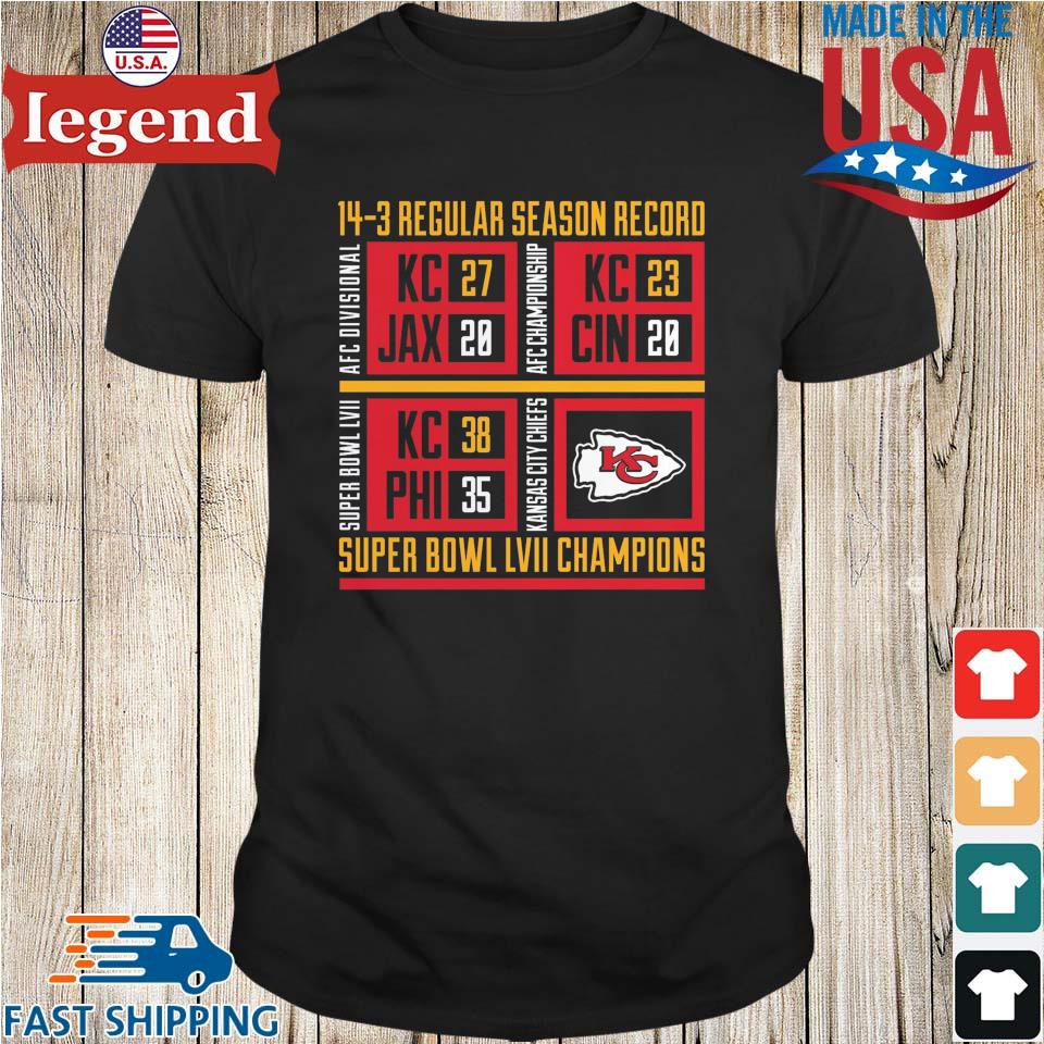 Men's big Red Super Bowl LVII Kansas City Chiefs 2023 shirt