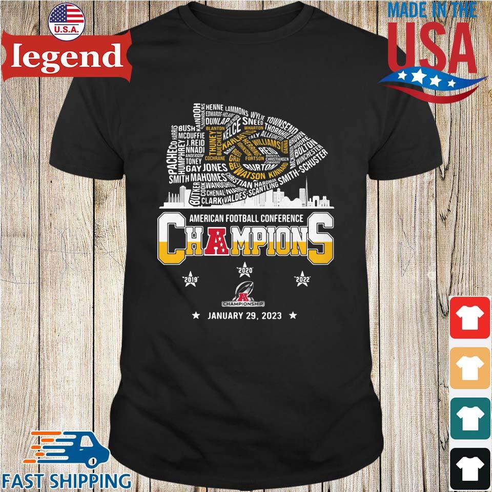 2023 American Football conference champions Kansas city Chiefs Football  team player shirt, hoodie, sweater, long sleeve and tank top