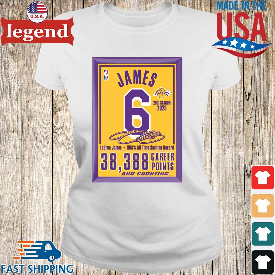 NBA Los Angeles lakers 6 shirt, hoodie, sweater and v-neck t-shirt