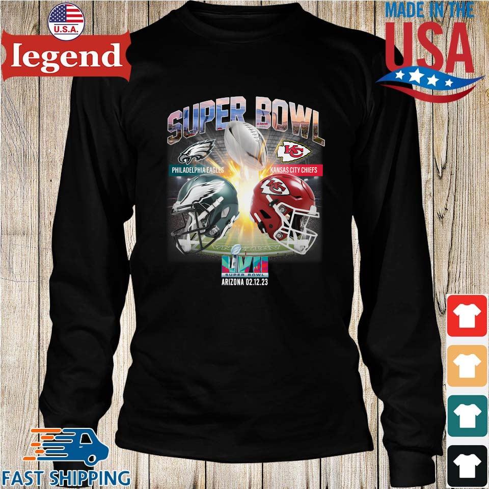 2023 Super Bowl LVII 57 Shirt Philadelphia Eagles VS Kansas City Chiefs  T-Shirt