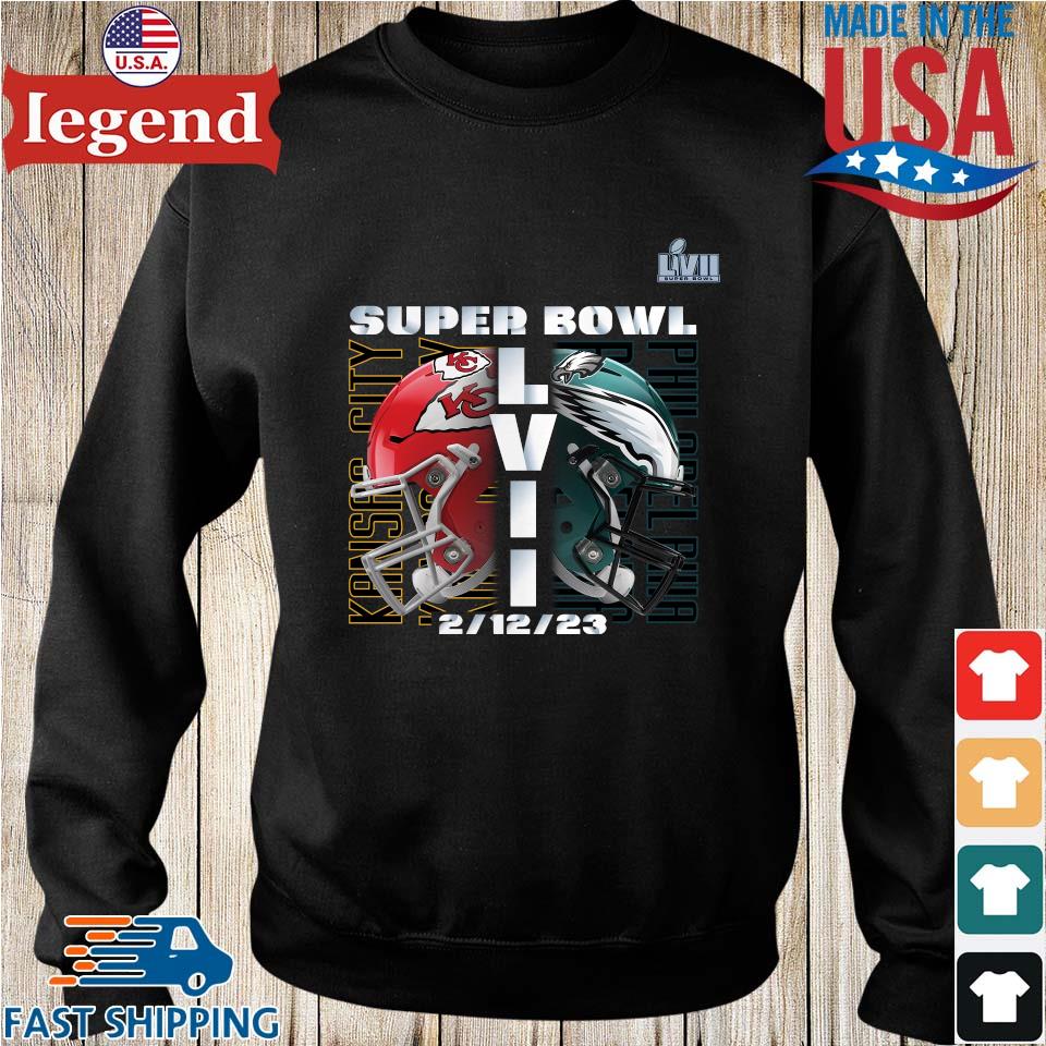 Kansas City Chiefs vs Philadelphia Eagles Super Bowl LVII Matchup Shirt,  hoodie, sweater, long sleeve and tank top