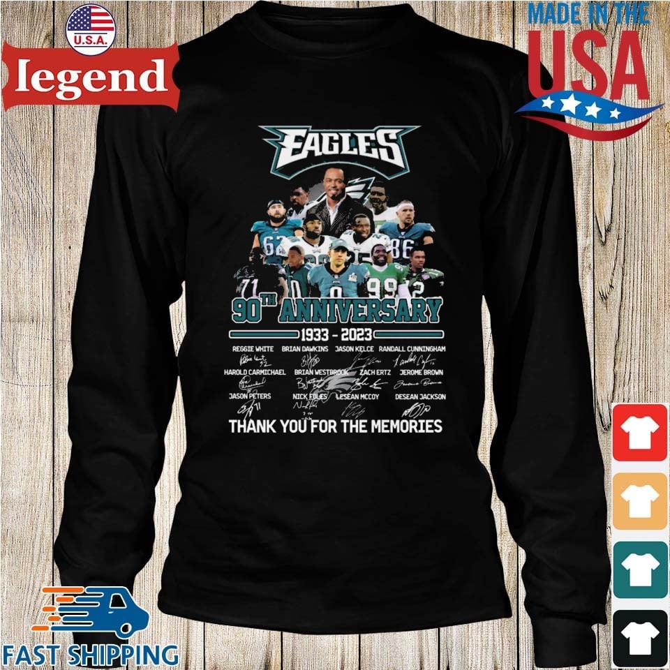 Eagles Shirt 90 Years Anniversary Legend Signatures Philadelphia