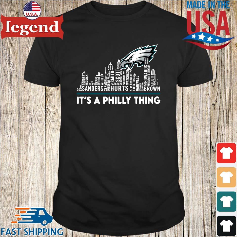 Philadelphia Eagles Players Names Skyline It's A Philly Thing