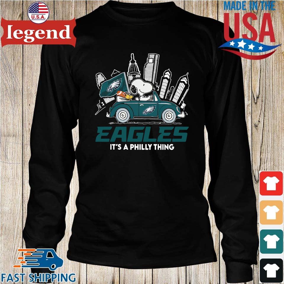 Official 2023 Philadelphia Eagles Snoopy And Woodstock Drive Car