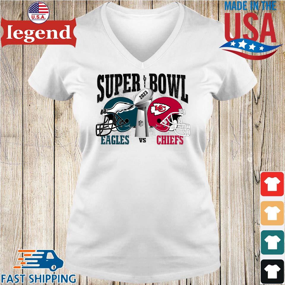 Official Philadelphia Eagles Vs Kansas City Chiefs 2023 Lvii Super