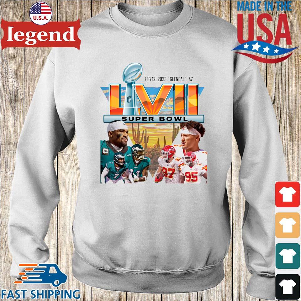 Official Super Bowl 2023 Philadelphia Eagles Vs Kansas City Chiefs  T-shirt,Sweater, Hoodie, And Long Sleeved, Ladies, Tank Top