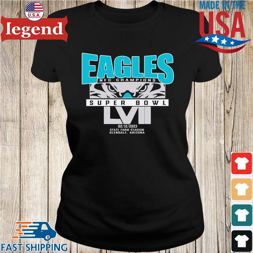 Philadelphia Eagles Lvii Super Bowl Nfc Champions Shirt Ladies T-shirt